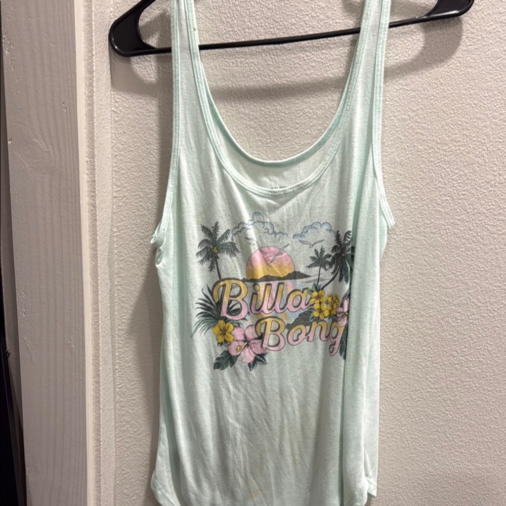 Billabong Women's Mint Green Tank Top